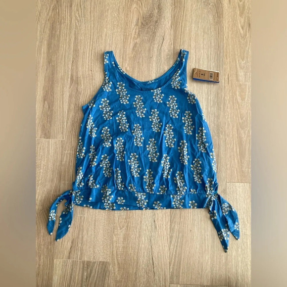 NWT Patagonia Girls Kamala Tank Daisy Daze: Joya Blue - Size XL (14) - Picture 1 of 6